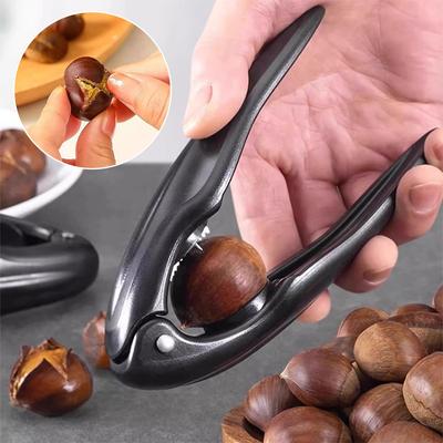 Cross-Cut Nuts Sheller,Chestnut Clip,Walnut Pliers,Metal Chestnut Sheller Nut Opener Cutter Shelling Kitchen Tools