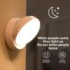 360° Rotatable Motion Sensor LED Night Light USB Rechargeable Wireless Wall Lamp Sound Light Control for Bedroom Corridor Home