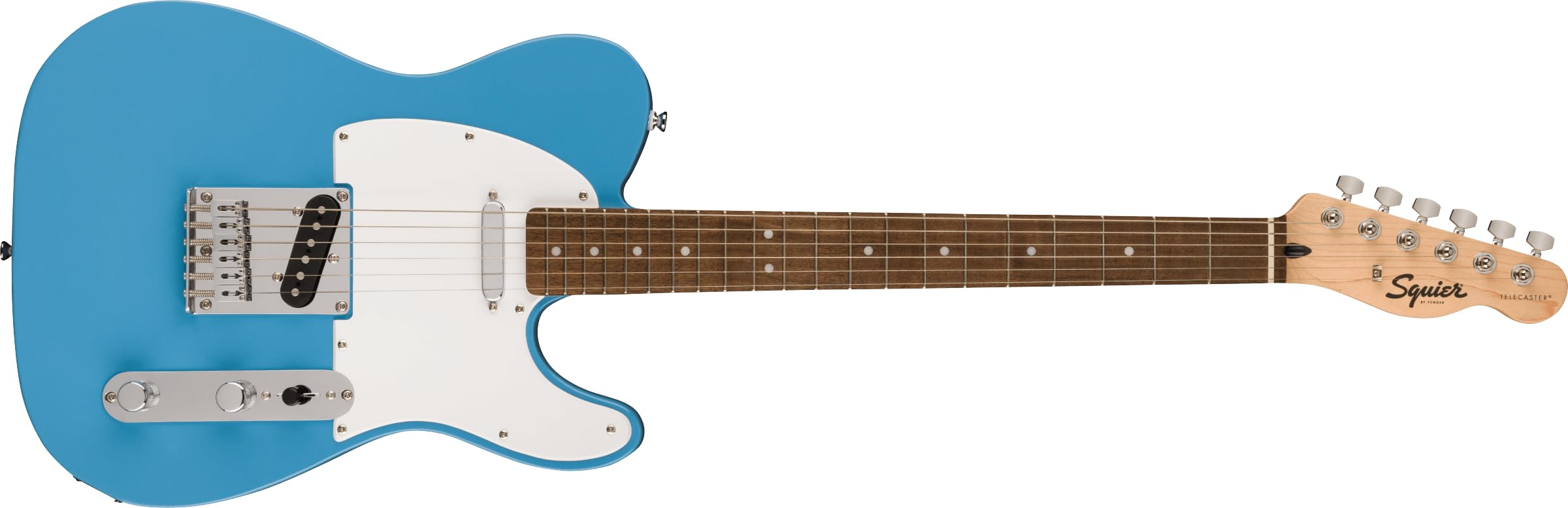 

Squier by Fender Электрогитара Squier Squier Laurel White California Blue с мягким чехлом Sonic™ Telecaster®, накладкой на гриф, пикгардом,