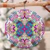 2D Metal Wind Spinner with Colorful Butterfly Design for Garden Patio Balcony Outdoor Decor No Electricity Needed Weather Resistant Autumn Gift