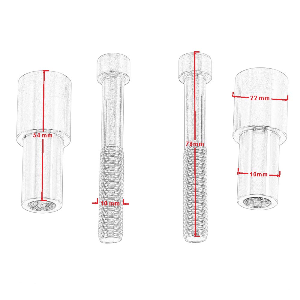 Motorrad Lenkeradapter Verlängerungsstange Navigationshalterung Telefonhalter Zubehör für K1600GT, K1600GTL, R1200RT R1250RT (Silber)