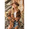 Retro fluffy winter new women's plush lapel long-sleeve jacket coat