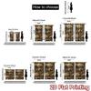 2D FLAT PRINTING 2pcs Curtains (Without Rod) Bears in Forest Landscape Modern Curtains Digital Printed Polyester Curtains Gift
