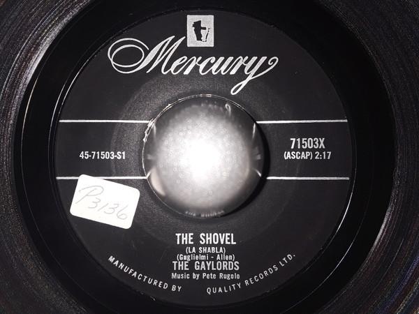

7inch Record GAYLORDS The Shovel La Shabla Jesse Jame 71503 Mercury 1959 Canada Rock Used