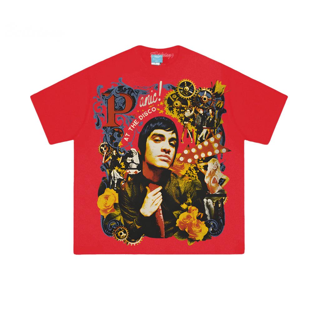 COLLAGE PHOTO TEE Panic! At The Disco 2025 Same As Official Website T Shirt Comfortable Cotton Hombre Clothing High Quality Tops