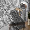 Chicago City Skyline Silhouette Landscape Sheer Curtains for Living Room Decoration Window Curtains Kitchen Tulle Voile Curtains