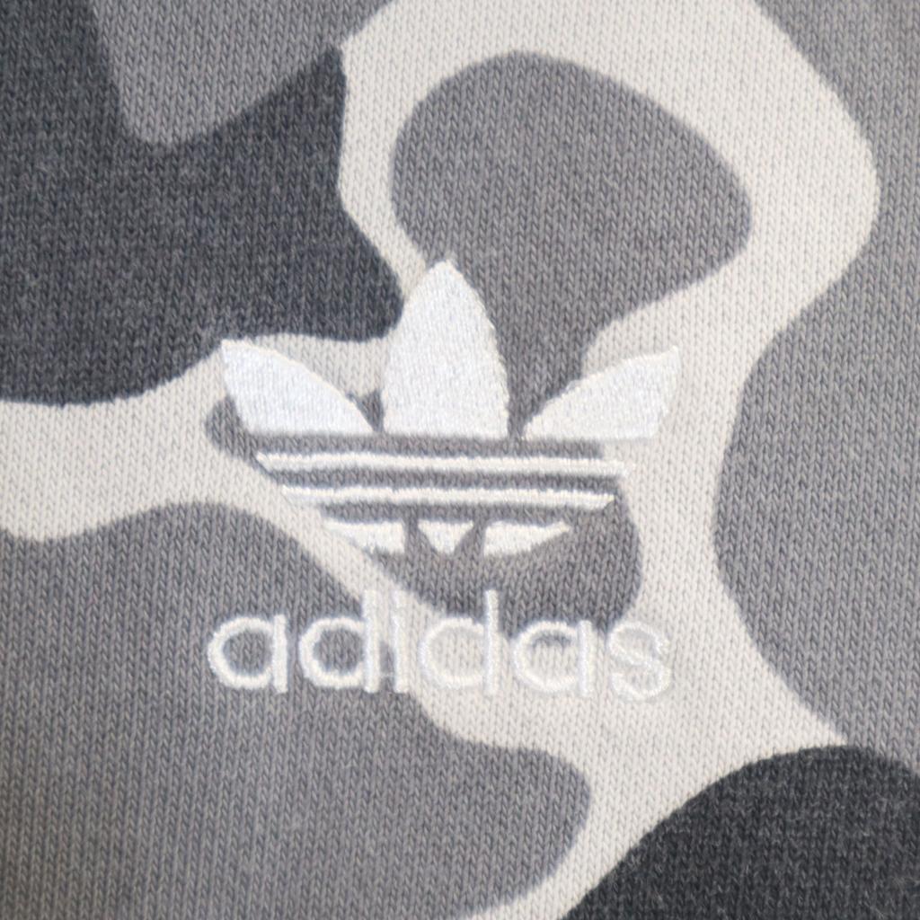 Adidas Langarm Parker M Grau Rückseite gebürstet Herren Gebraucht