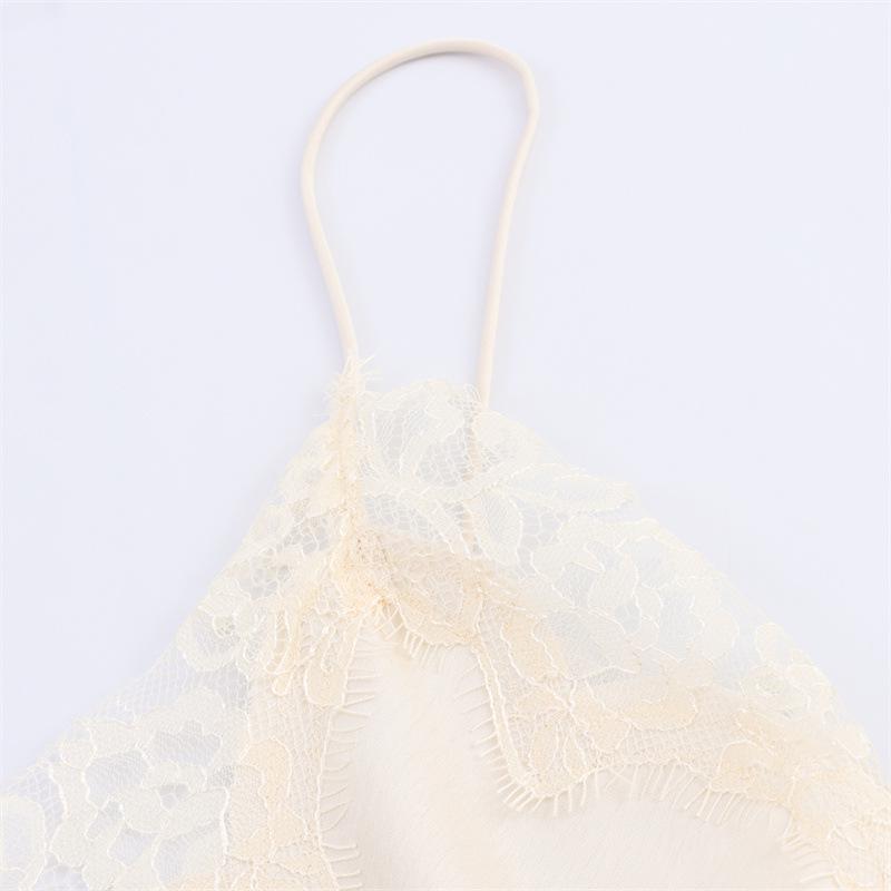 European & American Style Women's Asymmetrical Lace Camisole Dress