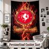 Arazzo da Appendere alla Parete con Nome e Testo Personalizzati, Arazzo Decorativo FC Twente per Camera da Letto