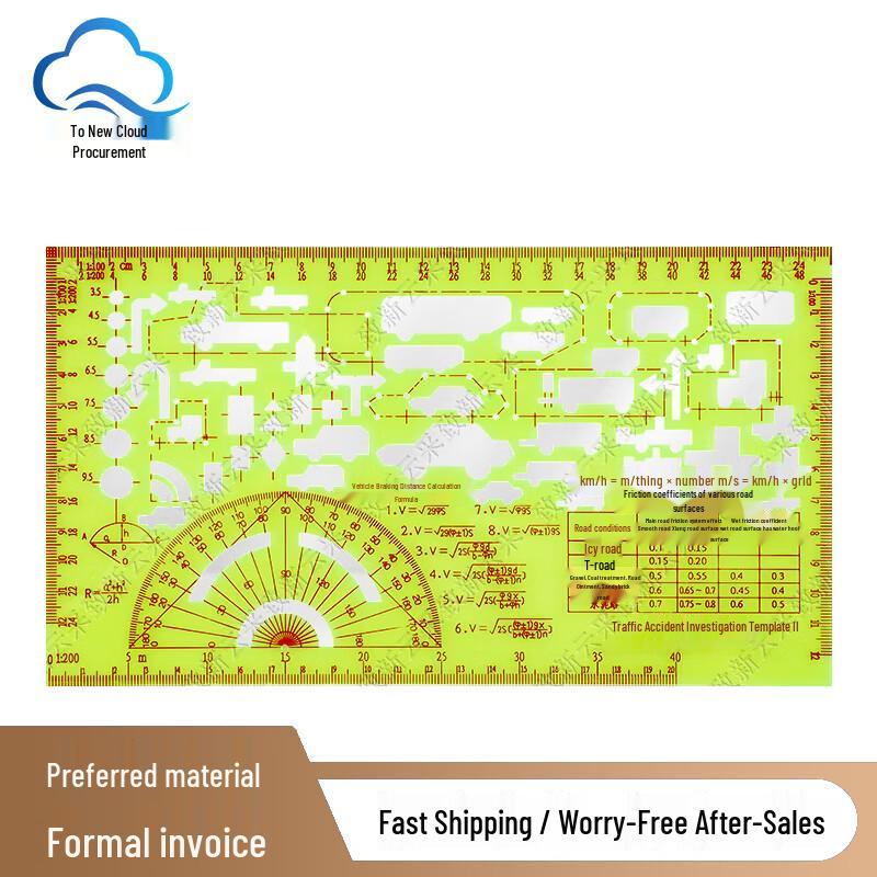 Traffic Accident Investigation Template Ruler