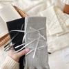 New Lace Bowknot Knitted Leg Covers Bowknot Lolita Hosiery Y2K Middle Tube Socks Gift