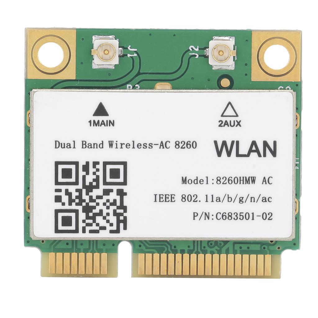 Wireless Network Card Gigabit DualBand 2.4G 5G Bluetooth4.1 Mini PCIE 802.11ac 867Mbps 8260HMW