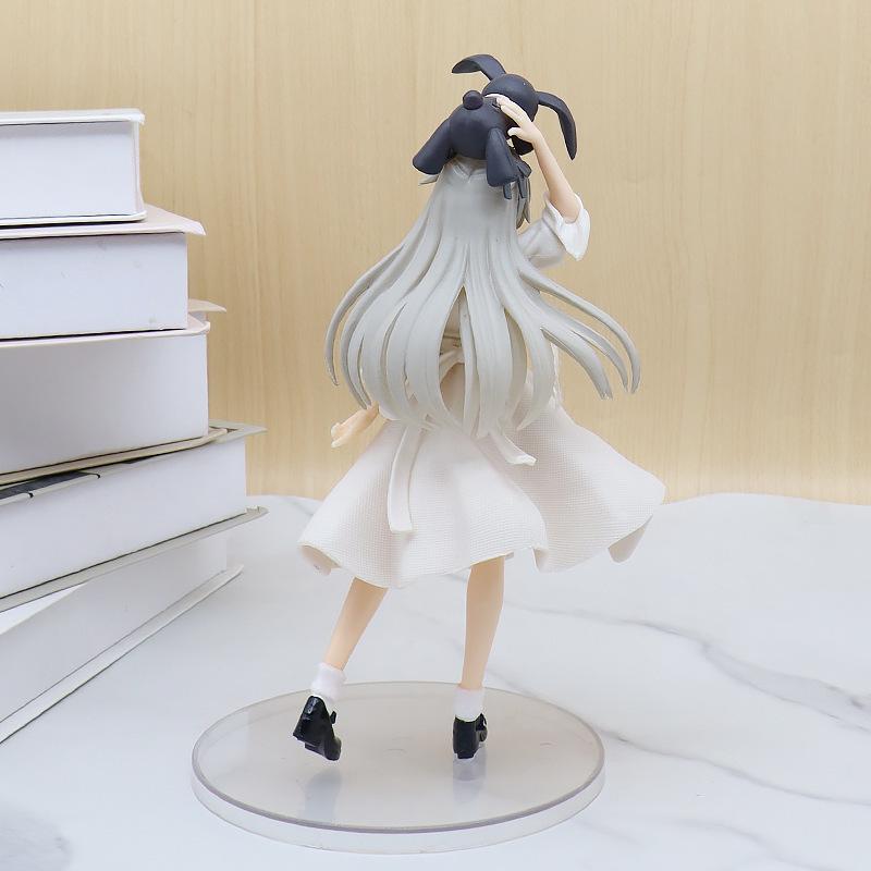 Japanese Anime Yosuga No Sora Anime Figures Kasugano Sora Kawaii Girl White Dress Standing 20cm PVC Collection Model Toys Gifts
