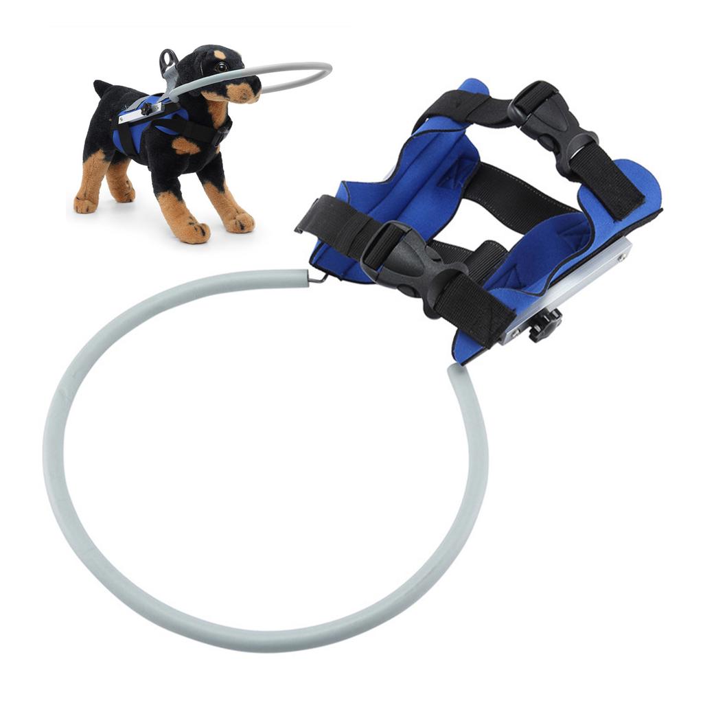 Halo Reflectante para Mascotas Ciegas Ajustable Transpirable Previene Colisiones Arnés Guía para Perros Ciegos