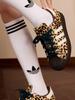 Adidas SUPERSTAR II classic low-top leopard-print shell-toe sneakers Adidas clover Adidas KI4203