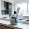 1/2 Stück Keramik Katze Blumenvase Moderne Kätzchen Blumen Stifthalter Behälter Haus Büro Tischmittelstück Dekorativer Blumenpflanzen Vasen