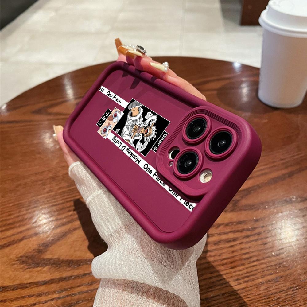 LZ28 One Piece Luffy Gear 5 Silicone Phone Case for SamsungA15 A35 S24 S23 Ultra S22 S21 Plus S20 FE A05 A06 A54 A55 A53 A14 M15 Shockproof Back Cover