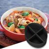 6-Quart Slow Cooker Liner Multiple Grids Leakproof Dishwasher Safe Silicone Slow Cooker Divider Cooking Liner Kitchen Accessories