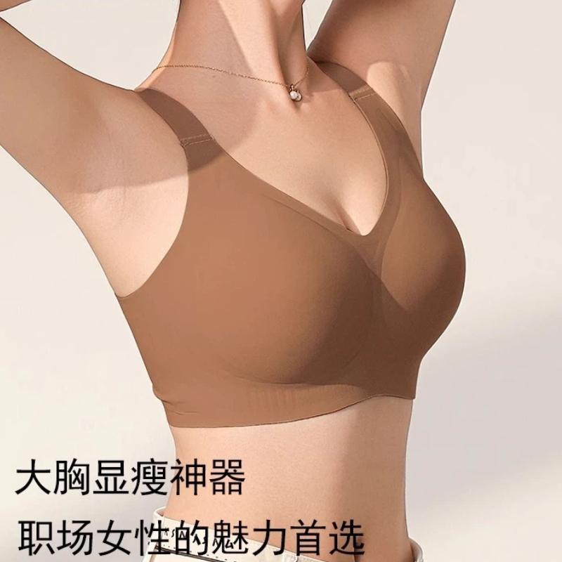 Seamless Wireless Bra for Women Thin Cup Anti Sag Lightweight Support Everyday Comfortable Underwear
