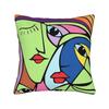 Picasso Funky Art Lady Hat Square Pillow Case Cushion Covers Custom Zippered Decorative Pillowcase For Sofa 40*40Cm