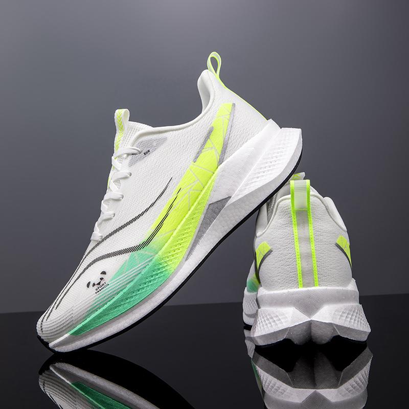 Premium Quality Lightweight Men Women Carbon Plate Running Shoes Airy Mesh High Rebound Cushioning Marathon Racing Sport Athletic Shoes