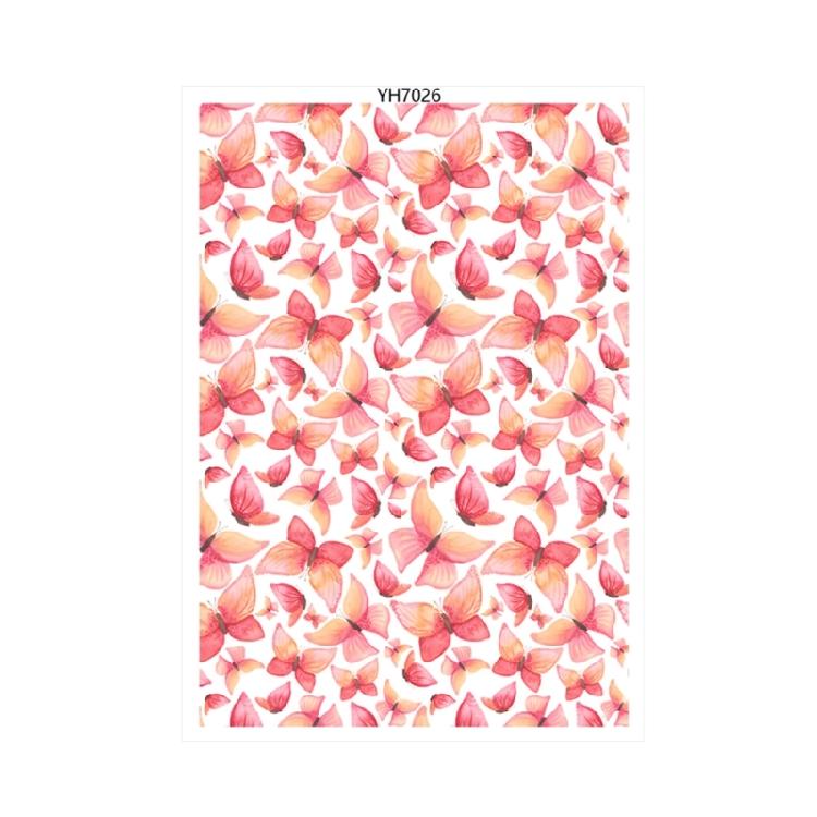Clay Transfer Paper Water Soluble Clay Transfer Paper, Flower Leaf Butterfly Clay Transfer Sheets for Jewelry Making