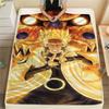 1PC Naruto Nine Tails Fusion Patterned Flannel Blanket Suitable For All Seasons For Home Decor Warmth And Comfort Gifts Holiday Present
