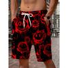 Modische Sommer-Herren-3D-personalisierte Druckmuster-Freizeit-, bequeme und kühle Strandshorts