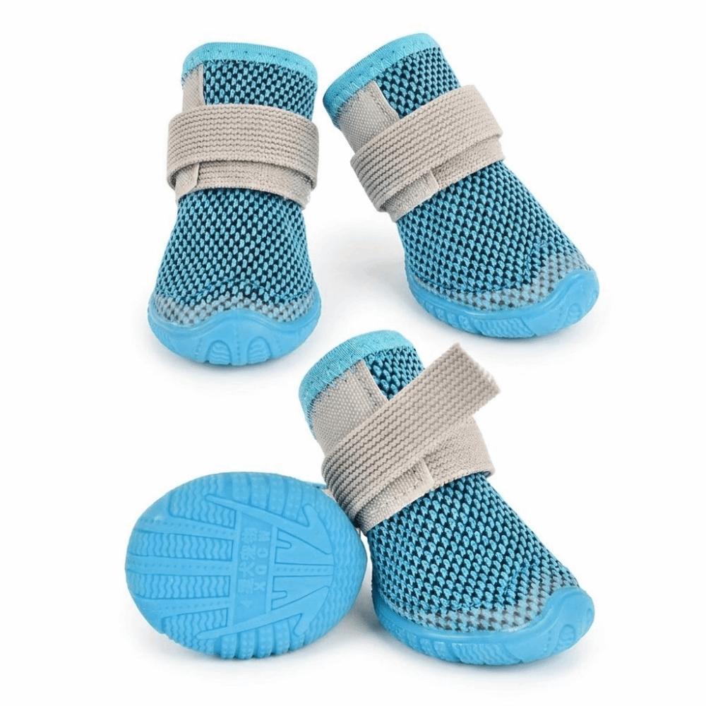 Breathable Dog Mesh Shoes Soft Summer Dog Shoes Anti Slip Dog Shoes for 4PCS/SET Spring Summer
