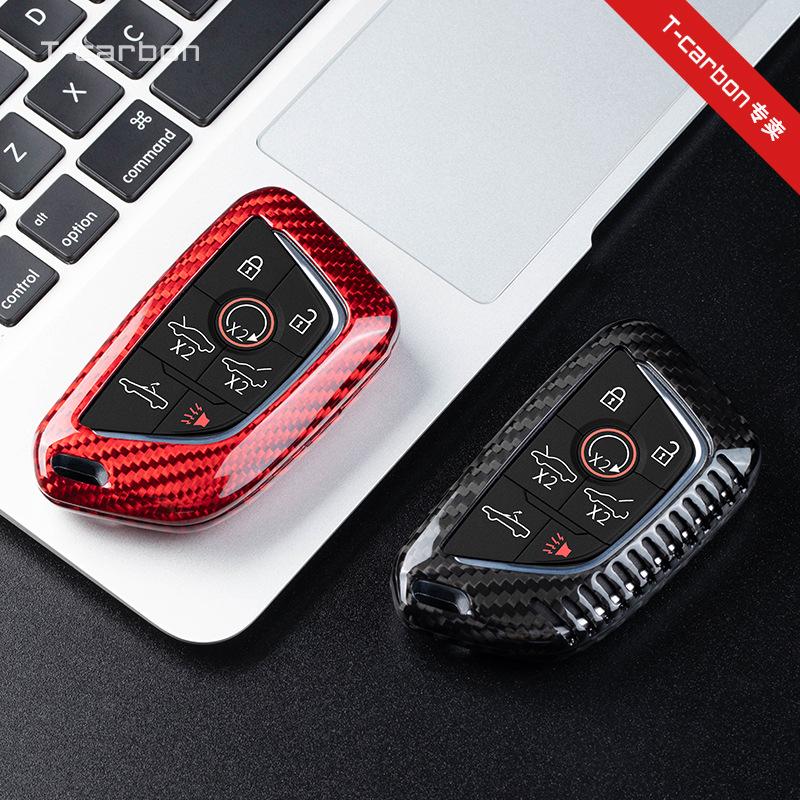 Real Carbon Fiber Corvette C8/C7 Key Case Protective Shell by T-carbon