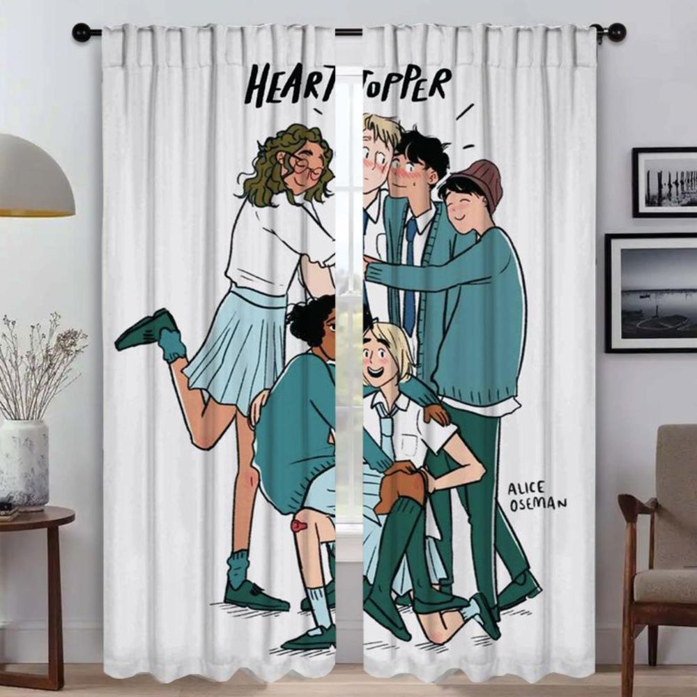 Heartstoppers Curtains for Bedroom Anti-mosquito Curtains 2 Pieces Blackout Curtain Shades Living Room Curtain Partition Kitchen