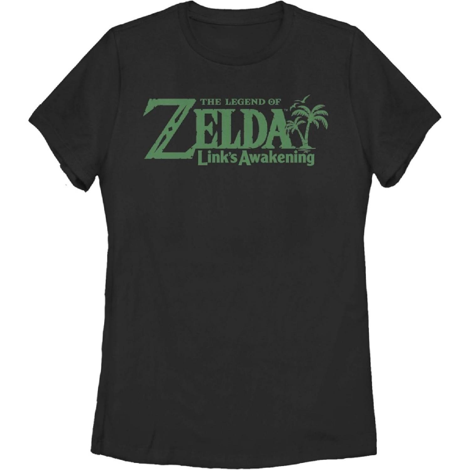Fifth Sun Women s Nintendo Legend of Zelda Link s Awakening Palm Logo T-Shirt S