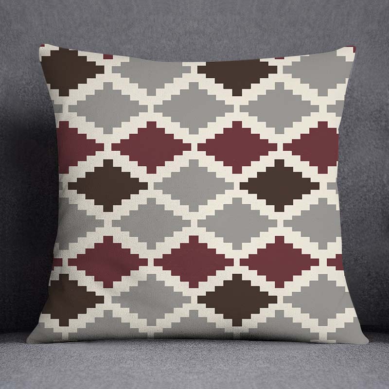 Geometric Color Pillowcase Home Decor Pillowcase Square Pillowcase Home Office Decor Cushion Cover