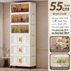 Portable Multi-Layer Folding Storage Cabinet for Kitchen and Living Room