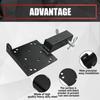 VIAGL Universal Trailer Hitch Mounting Plate with Winch Mounting Plate for Winch Brackets 2-Inch Receiver, ATV/UTV