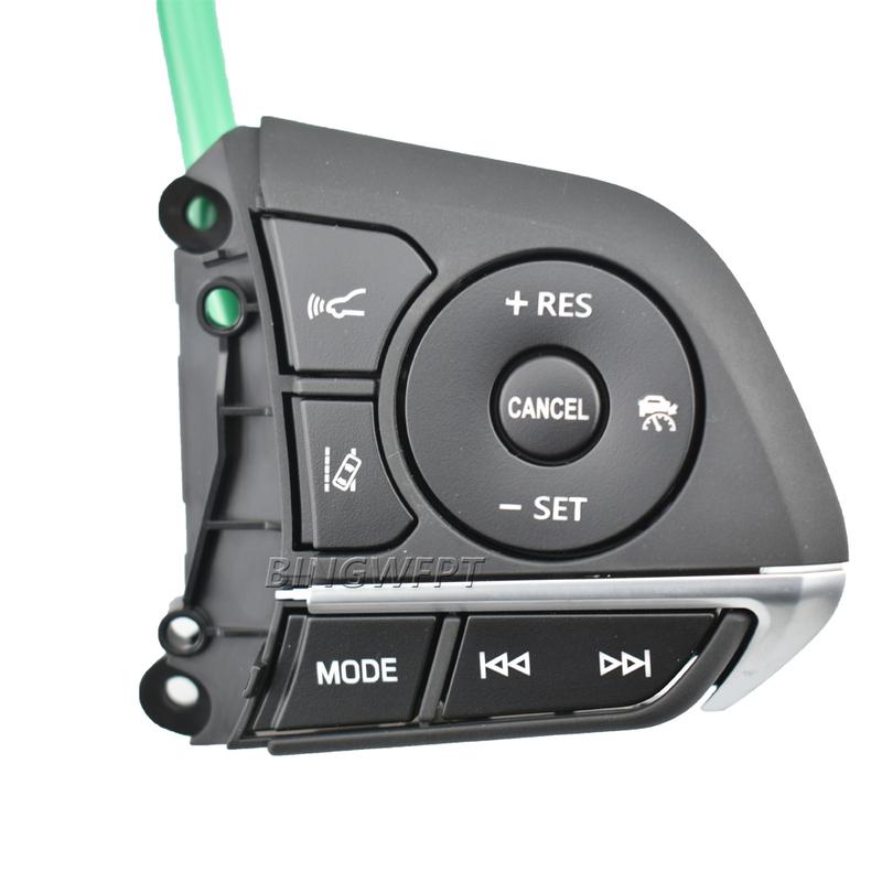 Blue Backlight Steering Wheel Cruise Control Button Switch For Toyota Avalon Camry Corolla 2019 2020 2021 2022 2023