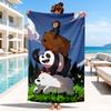 Nightly Friends Bears Adventure Beach Towel, Microfiber Beach Towel, Perfect For Pool, Beach, Travel, Home Decor Beach Party Fan Gifts