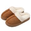 Autumn and winter home indoor warmth couple plush home non-slip thick-soled confinement shoes cotton slippers thickened women's home