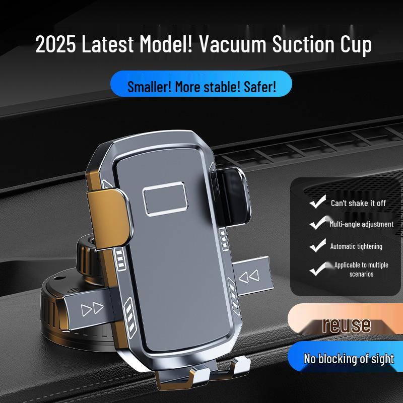 2025 Vacuum Suction Car Phone Mount: Innovative In-Car Navigation Holder