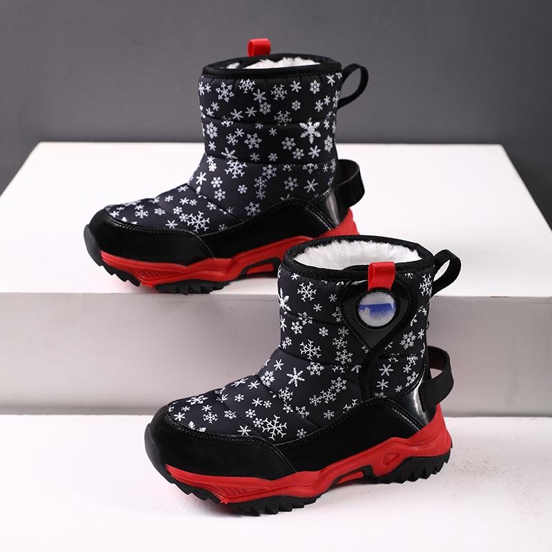 Herbst und Winter Jungen/Mädchen Outdoor Warme Kinder Schneestiefel Große Größe Stiefel 26-38 Kinder Schneestiefel für Mädchen