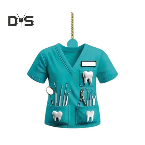 

Акриловый кулон, декоративный подвес для зеркала заднего вида автомобиля с шнурком, легко подвешивается, уникальный орнамент для медицинской одежды зелёный