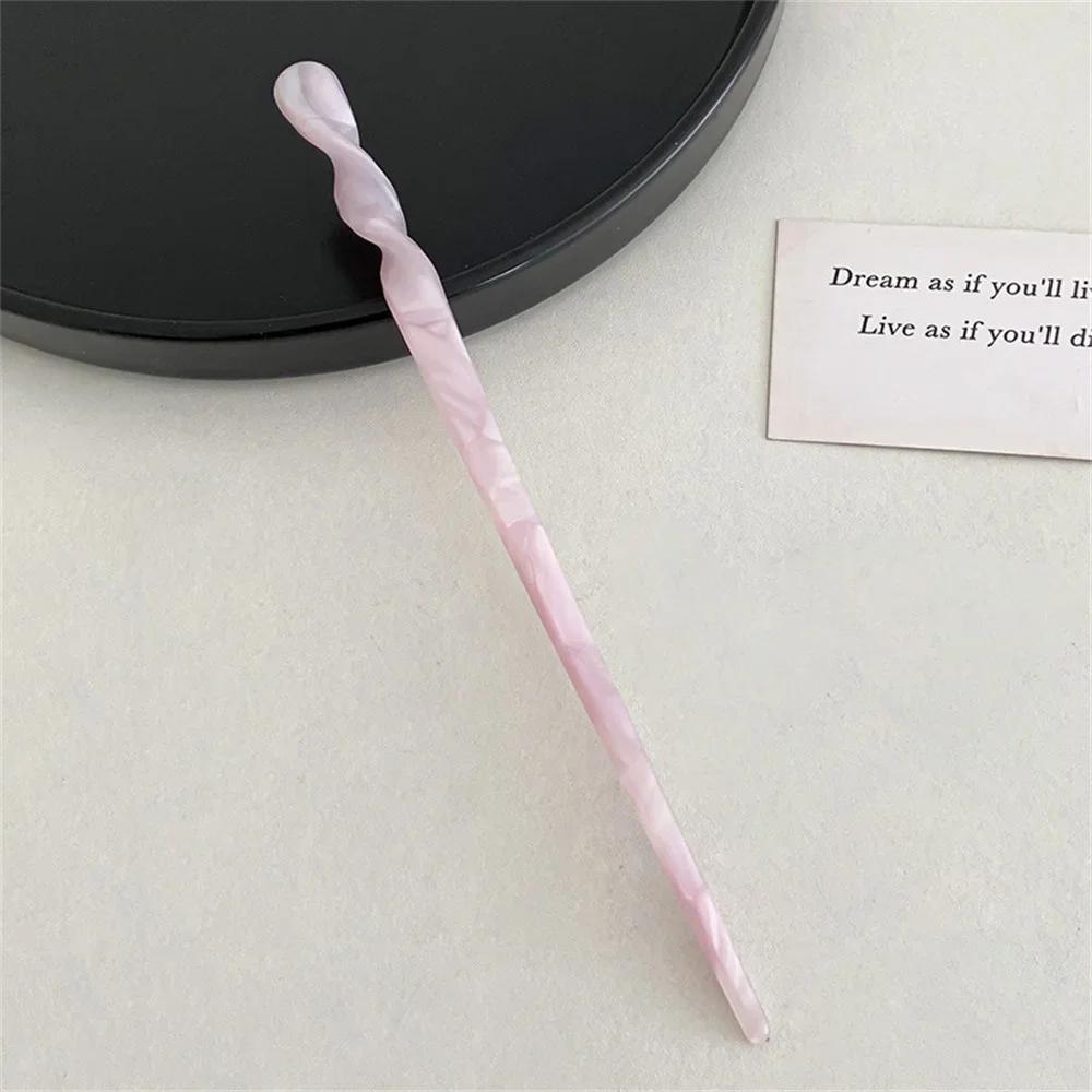 Chinese-Style Hair Sticks Vintage Acetate Resin Marbled Women Hairpins Headdress Headwear Wedding Jewelry Hair Accessories