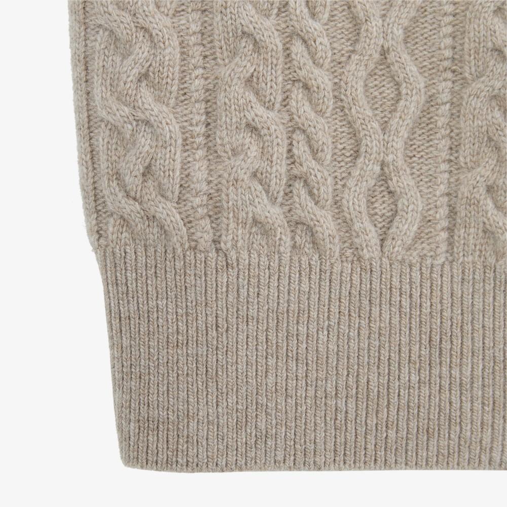 [Lacoste] Women's Cable Crop Cardigan AF789E-55N02S