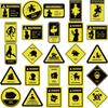 50 Creative Anime Warning Cartoon Stickers for DIY Decoration On Phone Cases, Water Bottles, Notebooks