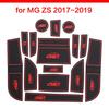 Anti-Slip Gate Slot Cup Mat for MG ZS 2017 - 2025 Door Groove Pad Cup Holder Car Interior Accessories Rubber