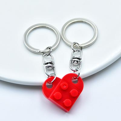Koppel Stijl Charmante Hartvormige Sleutelhanger Set - 2 stuks Bijpassend Ontwerp, Perfect Valentijnsdag Cadeau voor Vriendin of Vriend