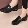 Spring Round Head Soft Sole Small Leather Shoes New British Style Soft Leather Flat Bottom Shallow Mouth Single Shoes