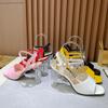 High Heel Women's Transparent Buckle Sandals