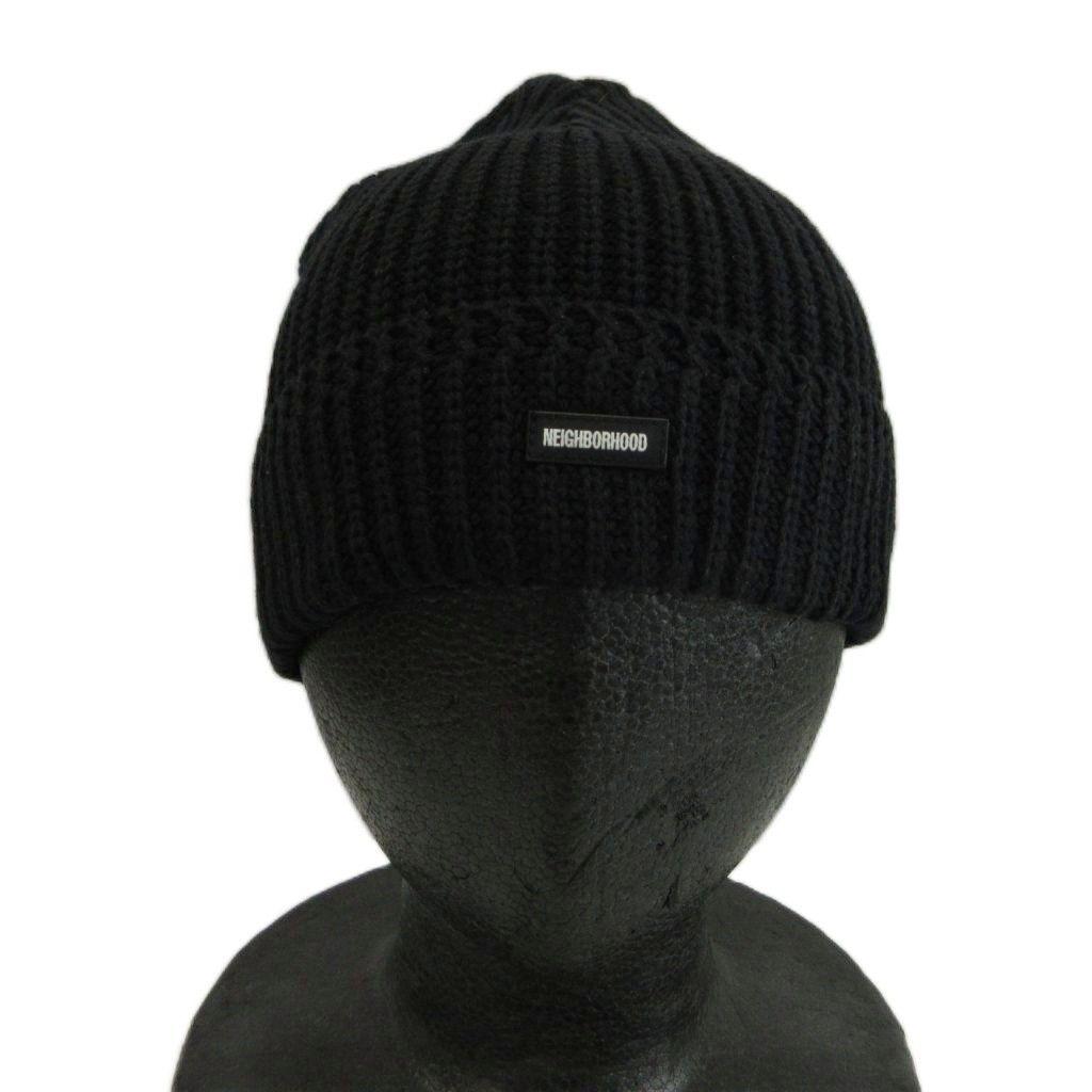 Used Neighborhood NEIGHBORHOOD JEEP/CA-CAP Hat Knit Cap Knit Cap Logo F Black 211FUNH-HT01 /XZ GY18