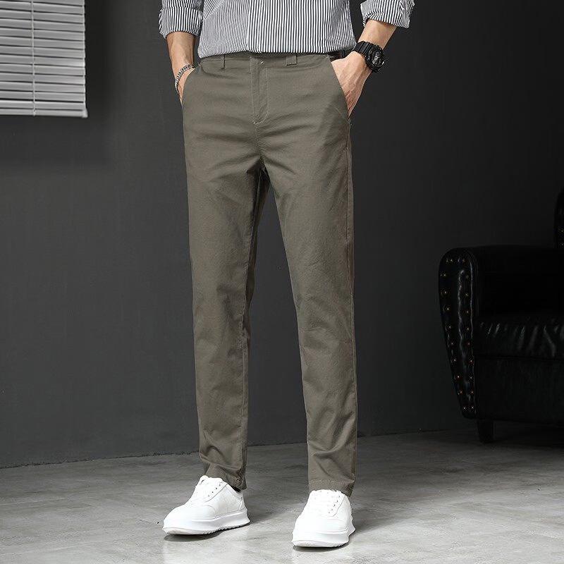 PLAYBOY Men's Straight-Leg Casual Business Pants
